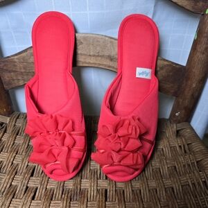 Vintage Red Women's Madye's Glamour Slippers  XL  9.5-10